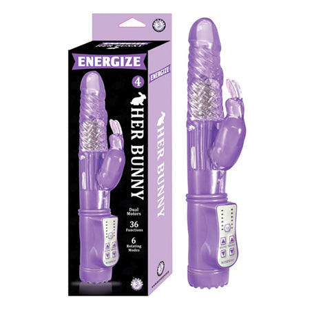 Energize Her Bunny 4 36 Function 6 Rotating Modes Dual Motor Waterproof Vibrator