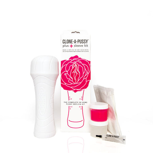 Clone-A-Pussy Plus Sleeve Kit - Hot Pink Silicone