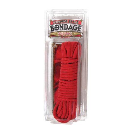 Japanese Style Bondage Rope Cotton (Red) - Ribbonandbondage