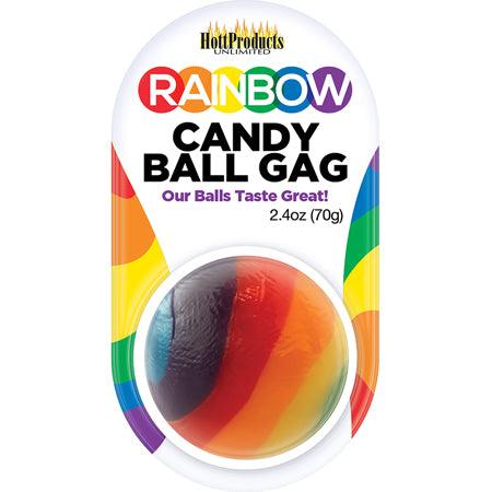 Rainbow Candy Ball Gag - Ribbonandbondage