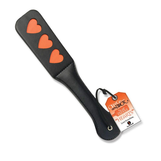 Orange Is the New Black Triple Heart Slap Paddle - Ribbonandbondage