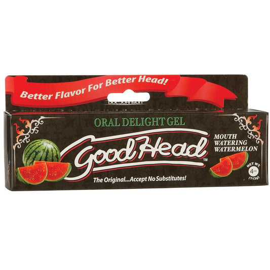 GoodHead Oral Delight Gel - Watermelon 4oz - Ribbonandbondage