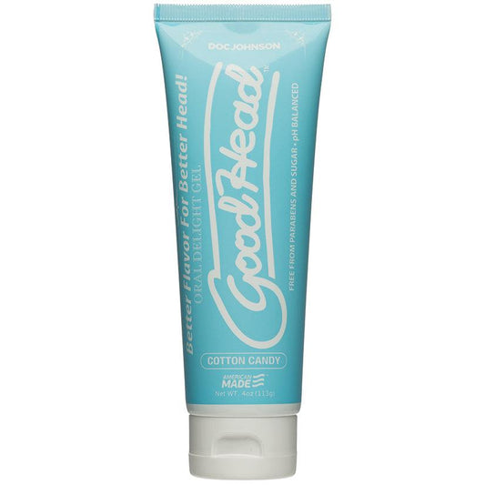 GoodHead Oral Delight Gel - Cotton Candy 4oz - Ribbonandbondage