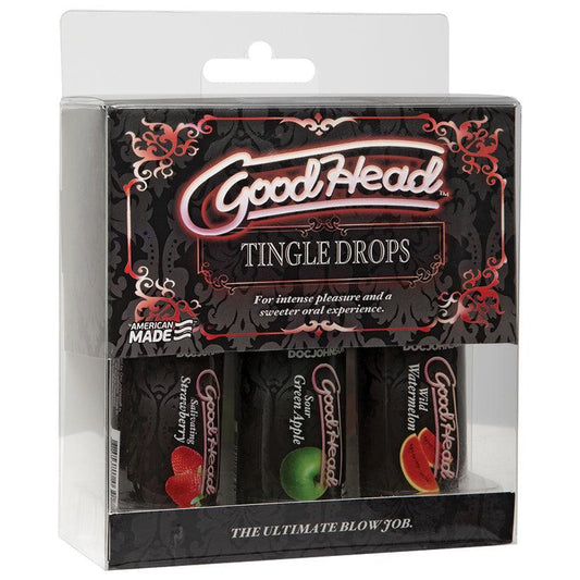 GoodHead Tingle Drops 3 Pack 1oz - Ribbonandbondage