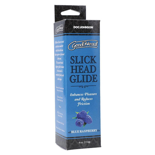 GoodHead Slick Head Glide - Blue Raspberry 4oz - Ribbonandbondage