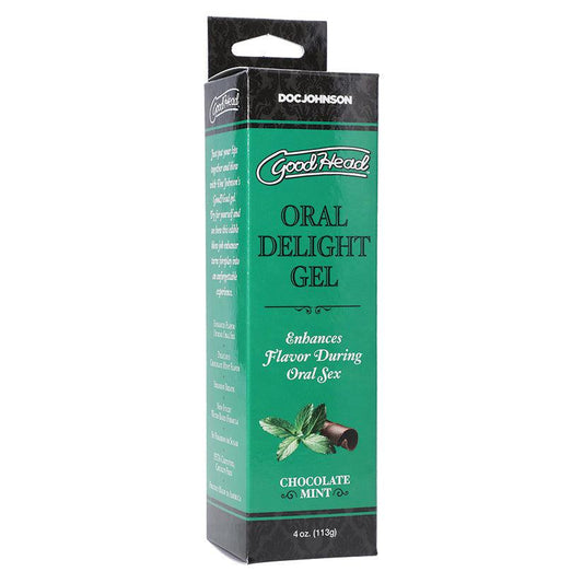 GoodHead Oral Delight Gel - Chocolate Mint 4oz - Ribbonandbondage