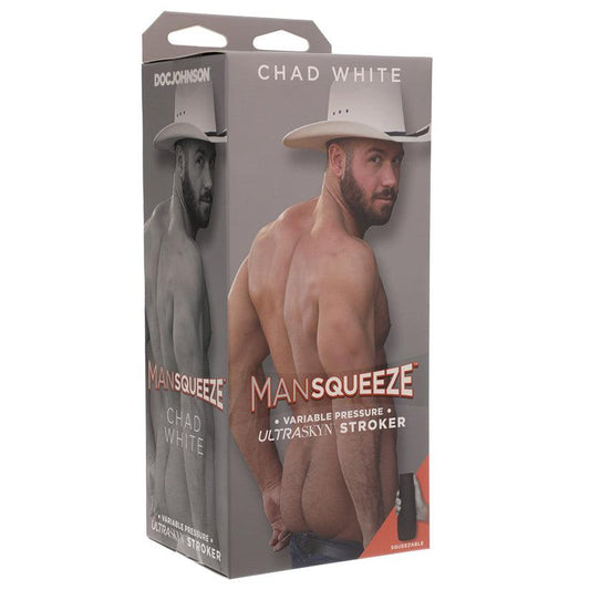 Man Squeeze - Chad White - ULTRASKYN Stroker - Ass Vanilla - Ribbonandbondage