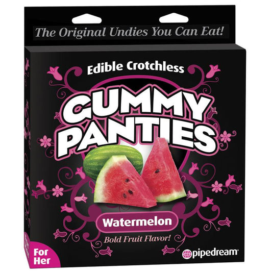 Edible Crotchless Gummy Panties For Her - Watermelon - Ribbonandbondage