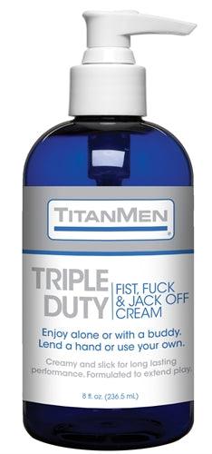 TitanMen - Triple Duty Fist, Fuck & Jack Off Cream 8oz. - Ribbonandbondage