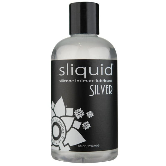 Sliquid Silver Enhanced Silicone Lube 8.5oz - Ribbonandbondage